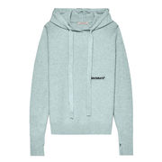 MAGLIONE CON CAPPUCCIO Donna Celeste Polvere MAGLIONE CON CAPPUCCIO Donna Celeste Polvere