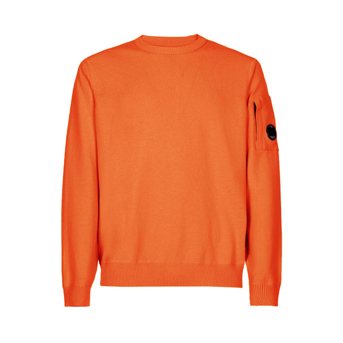 MAGLIONE COTTON CREPE Uomo Arancio
