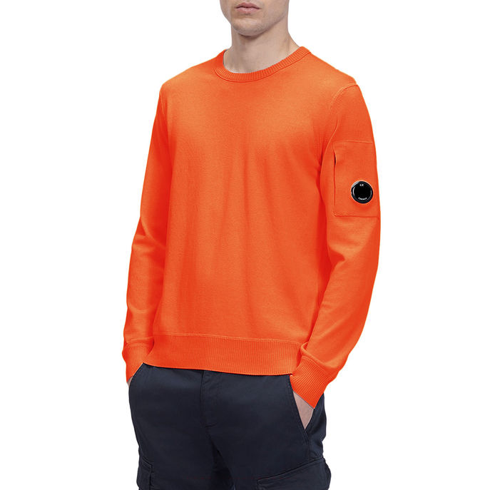 MAGLIONE COTTON CREPE Uomo Arancio