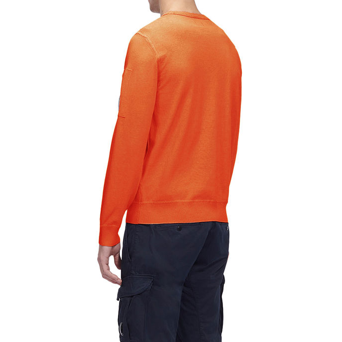 MAGLIONE COTTON CREPE Uomo Arancio