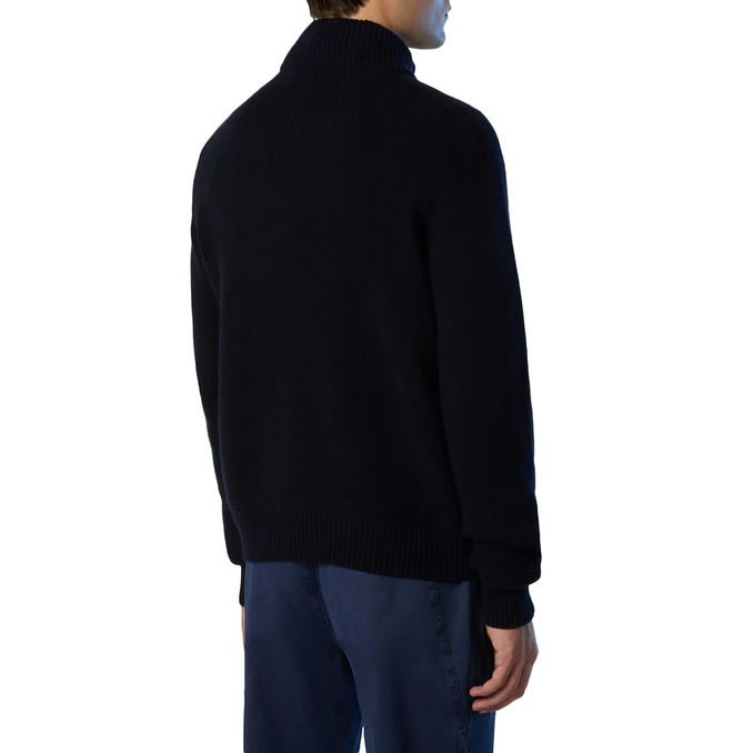 MAGLIONE D'ARCHIVIO CON BOTTONI Blu