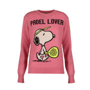 MAGLIONE GIROCOLLO SNOOPY PADEL LOVER Donna Rosa MAGLIONE GIROCOLLO SNOOPY PADEL LOVER Donna Rosa