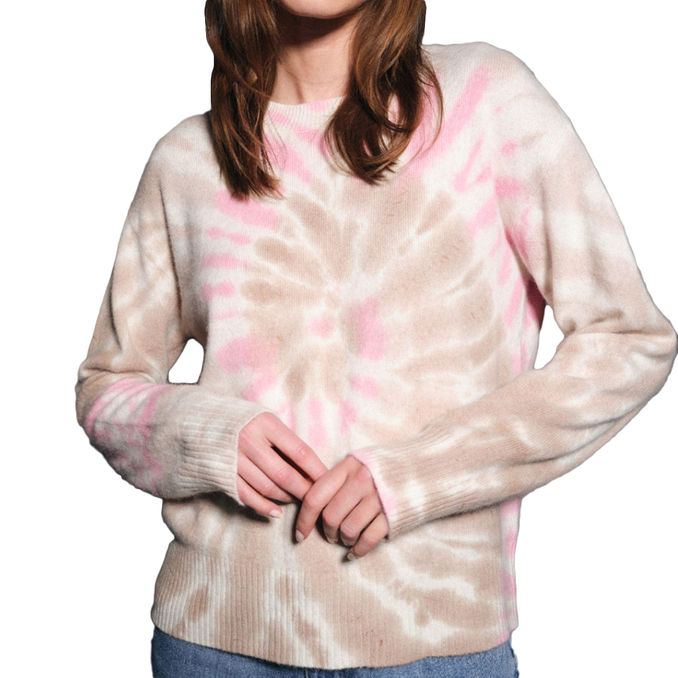 MAGLIONE MALABAR COLLECTOR Beige/Fucsia