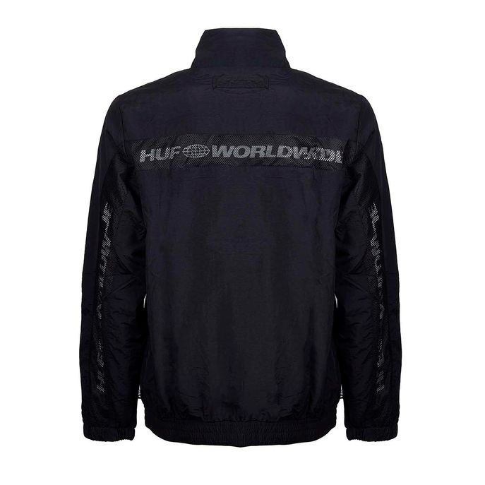 HUF MARATHON TRACK JACKET Uomo Black Mascheroni Sportswear