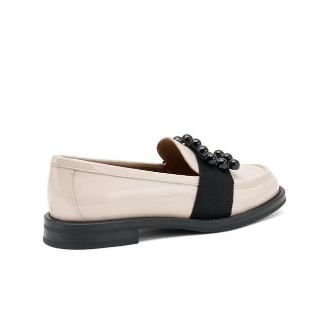 MOCASSINI IN VERNICE CON ACCESSORIO Donna Cipria