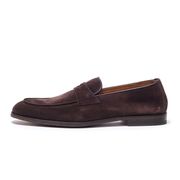 MOCASSINI PENNY IN PELLE SPAZZOLATA Uomo Terre Moro MOCASSINI PENNY IN PELLE SPAZZOLATA Uomo Terre Moro