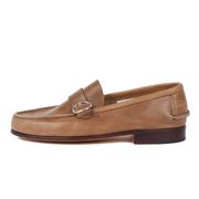 MOCASSINO IN PELLE CON FIBBIA Uomo Tortora MOCASSINO IN PELLE CON FIBBIA Uomo Tortora
