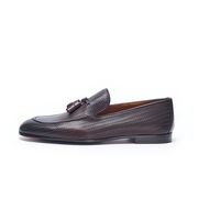 MOCASSINO IN PELLE INTRECCIATA CON NAPPINE Uomo Moro MOCASSINO IN PELLE INTRECCIATA CON NAPPINE Uomo Moro