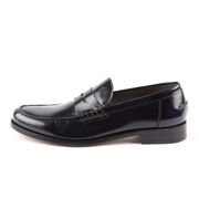 MOCASSINO PENNY LOAFER IN PELLE SPAZZOLATA Uomo Tempesta Nero MOCASSINO PENNY LOAFER IN PELLE SPAZZOLATA Uomo Tempesta Nero