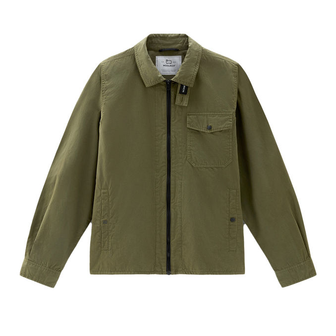 OVERSHIRT GARBADINE Uomo Lake Olive