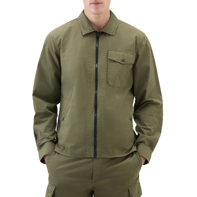 OVERSHIRT GARBADINE Uomo Lake Olive