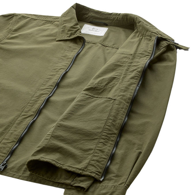 OVERSHIRT GARBADINE Uomo Lake Olive