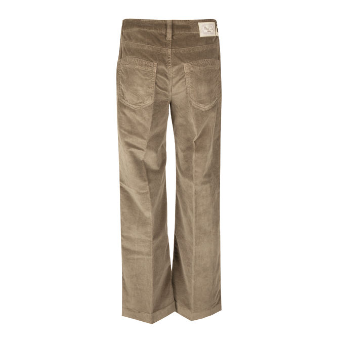 PANTALONE 5 TASCHE IN VELLUTO Donna Tortora