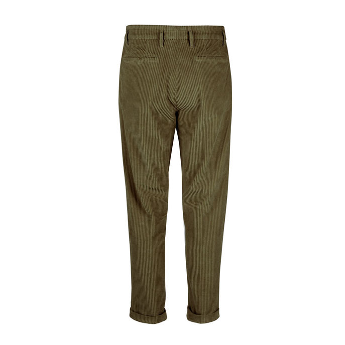 PANTALONE ALESSANDRO VELLUTO PINCE ROCCIA Uomo Military Green