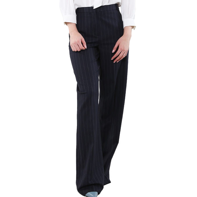 PANTALONE AMARENA Donna Gessato Blu 