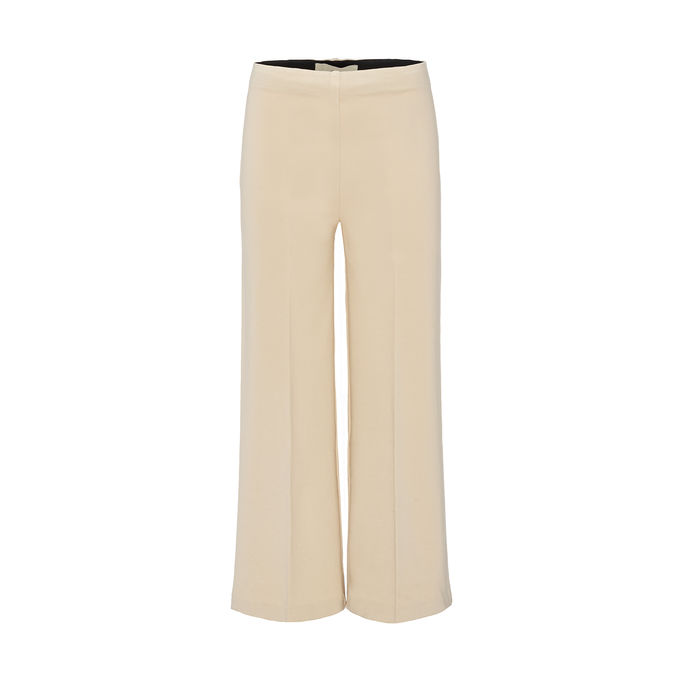 PANTALONE AMPIO IN JERSEY Donna Avorio
