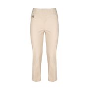 PANTALONE CAPRI IN TESSUTO TECNICO STRETCH Donna Champagne PANTALONE CAPRI IN TESSUTO TECNICO STRETCH Donna Champagne