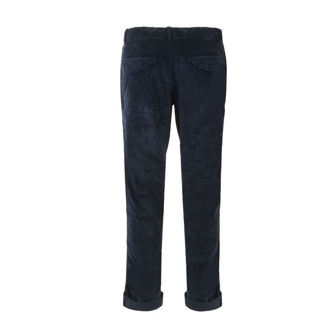 PANTALONE CHINO EISENHOWER VELLUTO A COSTE Uomo Blu Scuro