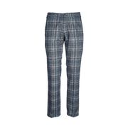 PANTALONE CHINO FANTASIA GESSATO SPIGATO Uomo Blu PANTALONE CHINO FANTASIA GESSATO SPIGATO Uomo Blu