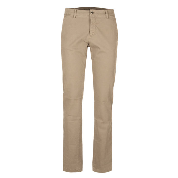 PANTALONE CHINO GARBADINA MODAL Uomo Beige Chiaro