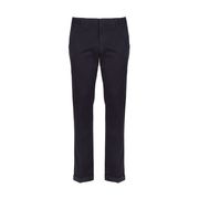 PANTALONE CHINO GAUBERT TINTO FILO IN GABARDINE DI COTONE PESANTE Uomo Blu Navy PANTALONE CHINO GAUBERT TINTO FILO IN GABARDINE DI COTONE PESANTE Uomo Blu Navy