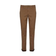 PANTALONE CHINO GAUBERT TINTO FILO TRICOTINA DI COTONE Uomo Cammello PANTALONE CHINO GAUBERT TINTO FILO TRICOTINA DI COTONE Uomo Cammello