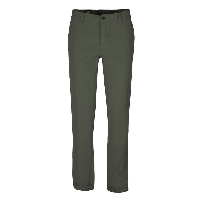 PANTALONE CHINO PIQUET ARMATURATO Uomo Verde