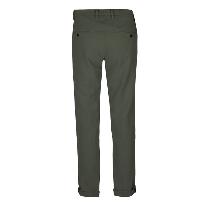 PANTALONE CHINO PIQUET ARMATURATO Uomo Verde
