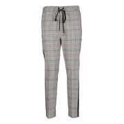 PANTALONE CHINO SCOZZESE CON BANDA LATERALE Donna Nero rosso panna PANTALONE CHINO SCOZZESE CON BANDA LATERALE Donna Nero rosso panna