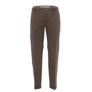 PANTALONE CHINO SLIM CON MICROFANTASIA Uomo Tabacco PANTALONE CHINO SLIM CON MICROFANTASIA Uomo Tabacco