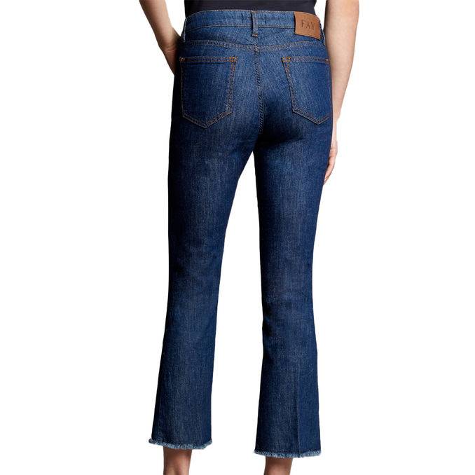 PANTALONE DENIM CROPPED Donna Bluette Chiaro