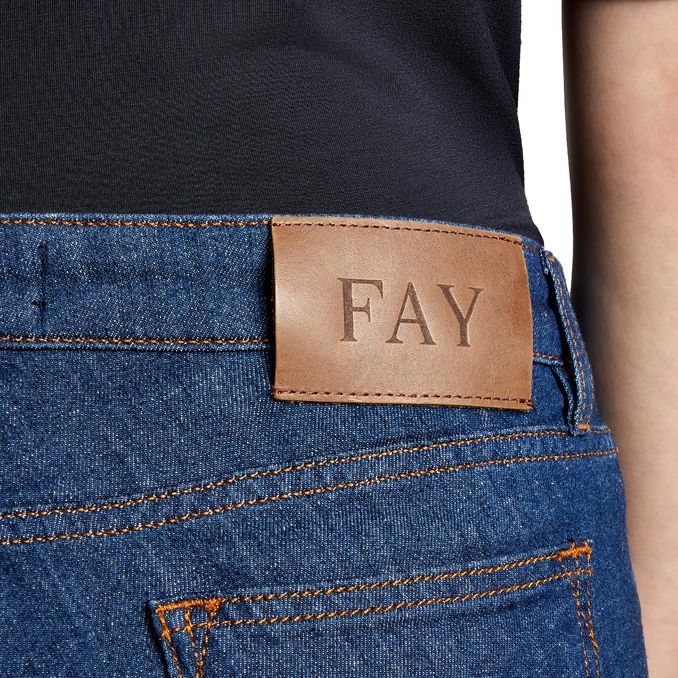 PANTALONE DENIM CROPPED Donna Bluette Chiaro