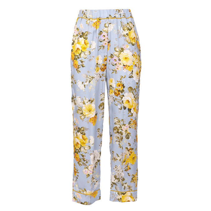 PANTALONE DRITTO FANTASIA FIORE Donna Polinesia