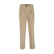 PANTALONE EMILY A PALAZZO RIGATO Donna Beige Nero PANTALONE EMILY A PALAZZO RIGATO Donna Beige Nero
