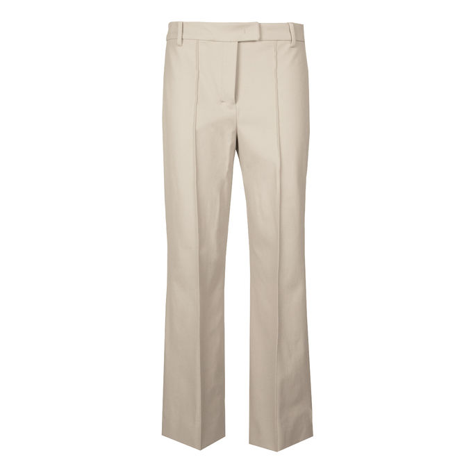 PANTALONE FENICE GAMBA LARGA Donna Ecru