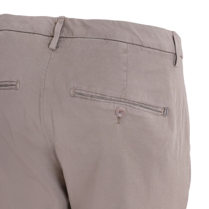PANTALONE GAUBERT IN COTONE Uomo Tortora