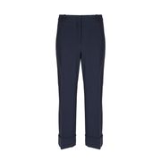 PANTALONE GAUCHO IN VISCOSA CON PROFILI SILVER Donna Navy PANTALONE GAUCHO IN VISCOSA CON PROFILI SILVER Donna Navy