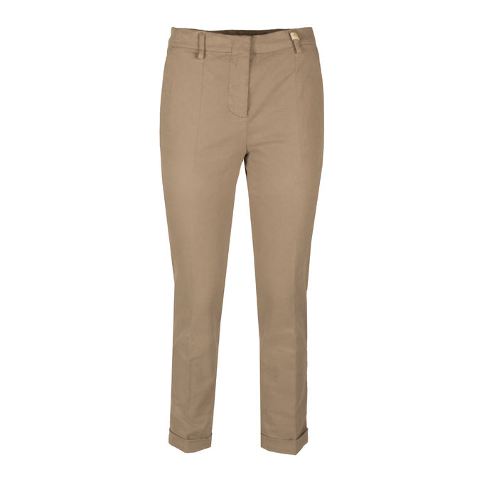 PANTALONE IN COTONE Donna Tortora