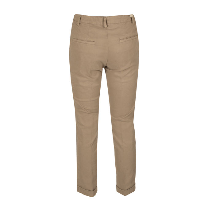 PANTALONE IN COTONE Donna Tortora