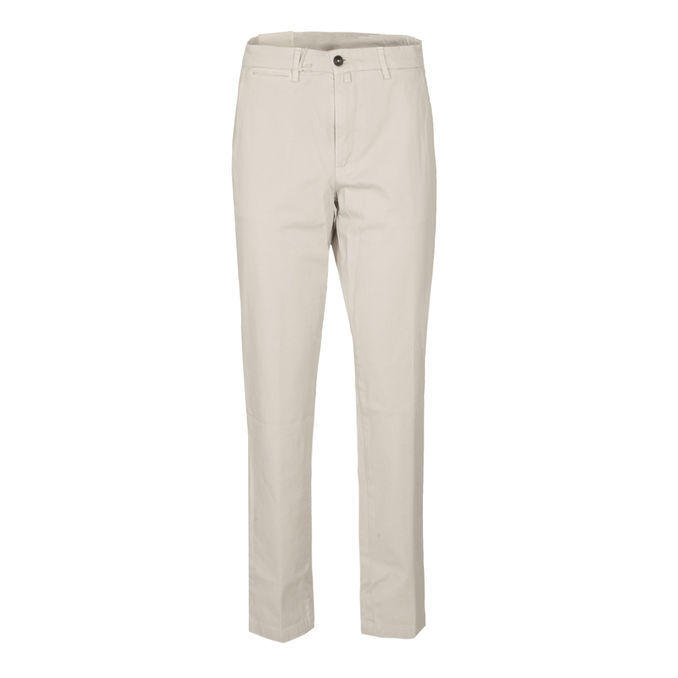 PANTALONE IN COTONE Uomo Panna