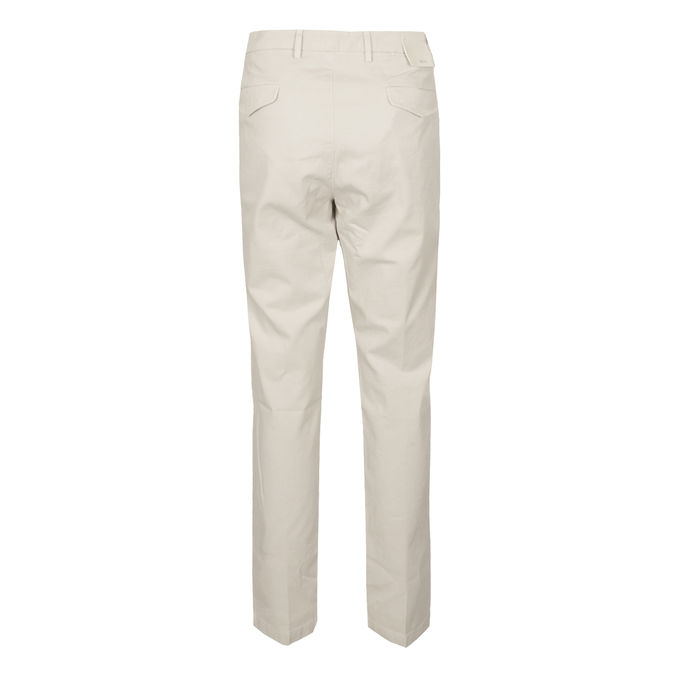 PANTALONE IN COTONE Uomo Panna