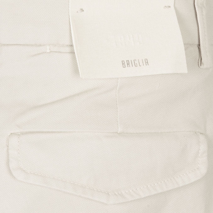 PANTALONE IN COTONE Uomo Panna