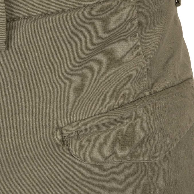 PANTALONE IN COTONE Uomo Verde