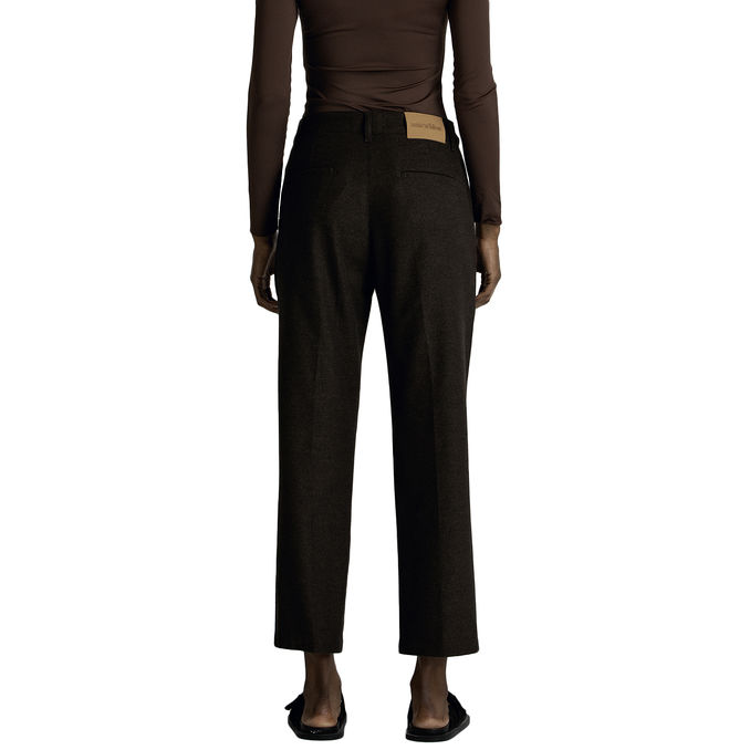 PANTALONE IN FLANELLA Marrone