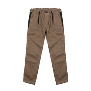 PANTALONE IN GABARDINE DI COTONE CON BANDE E COULISSE Bambino Moro PANTALONE IN GABARDINE DI COTONE CON BANDE E COULISSE Bambino Moro