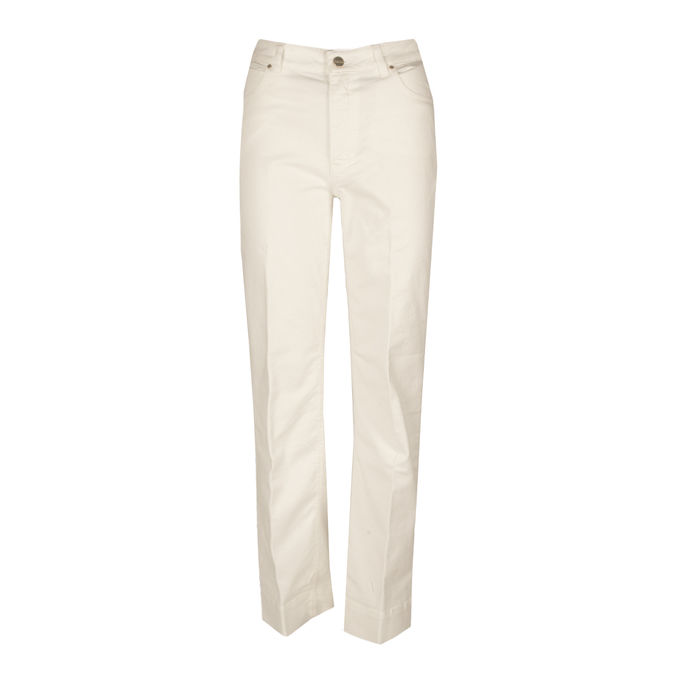 PANTALONE IN GABARDINE Donna Natural