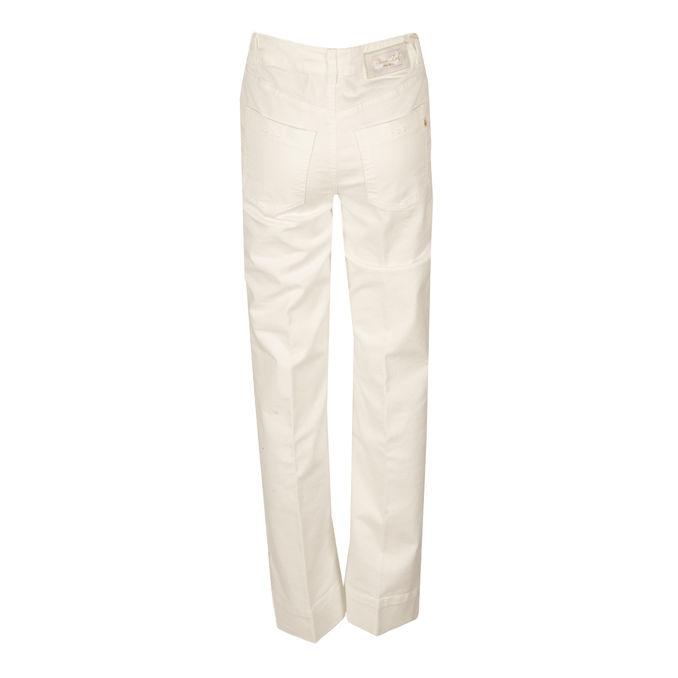 PANTALONE IN GABARDINE Donna Natural