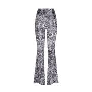 PANTALONE IN JERSEY A ZAMPA FANTASIA Donna Raja bianco nero PANTALONE IN JERSEY A ZAMPA FANTASIA Donna Raja bianco nero