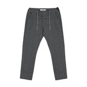 PANTALONE IN JERSEY DI COTONE CON COULISSE Bambino Grigio medio nero PANTALONE IN JERSEY DI COTONE CON COULISSE Bambino Grigio medio nero