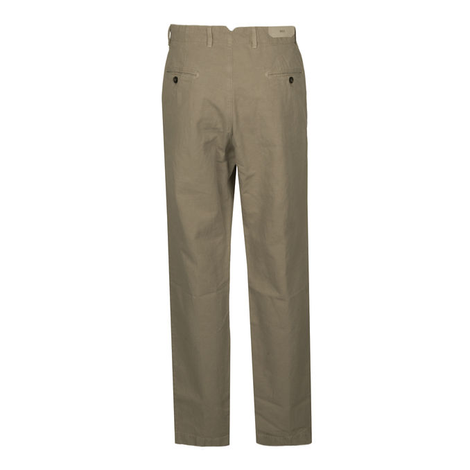 PANTALONE IN LINO Uomo Verde Salvia